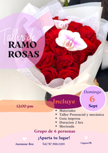 Cargar imagen en el visor de la galería, Taller Ramo Buchon Rosas